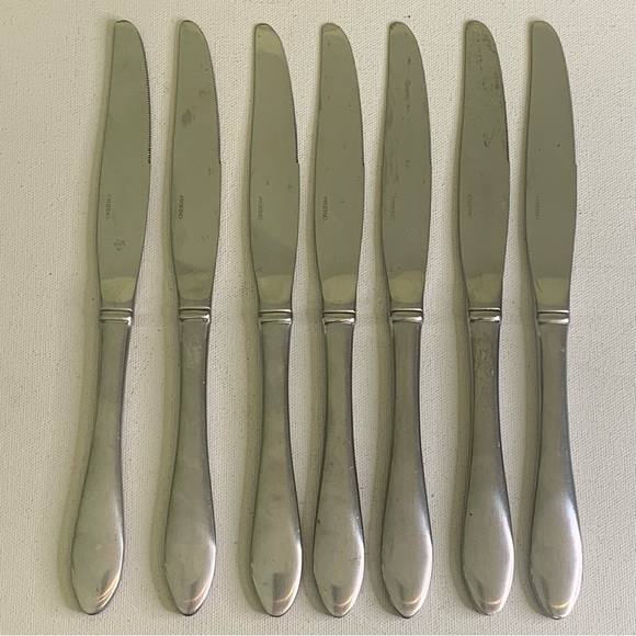 Oneida JACKSON Stainless Satin 7 Dinner Knives 9.5" Flatware Silverware Set of 7 - Picture 2 of 9